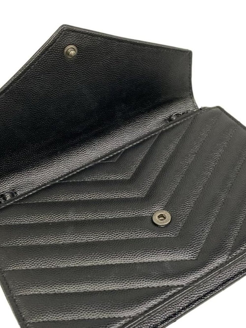 Saint Laurent Paris Wallet Cassandra Envelope Chain Black - Picture 3 of 13